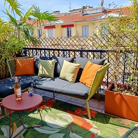 Cozy Roof Terrace Near Promenade Des - Ac Apartment Nice